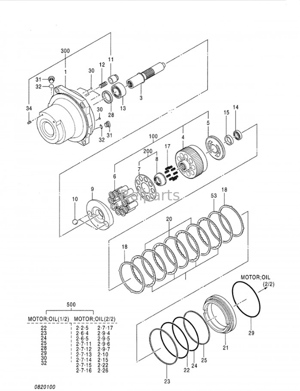 รถขุด Belparts Zax450 Zaxis450 Travel Motor Final Drive สำหรับ Hitachi 4431549