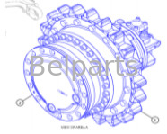 เครื่องขุด Belparts E320 320 เครื่องยนต์ขนย้าย 511-6006 511-6007 571-4032 เครื่องยนต์ลดการขนย้าย