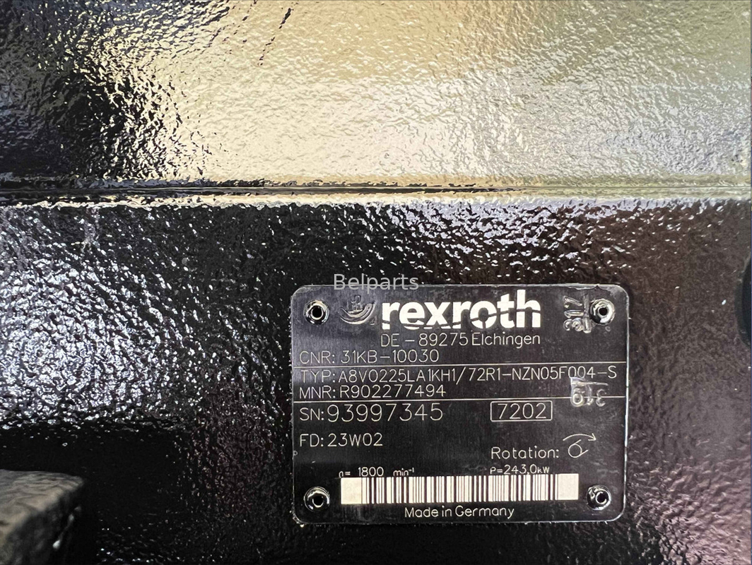 เครื่องขุดแท้ใหม่ R505LVS แฮดรอลิกปั๊ม A8V0225LA1KH1 สําหรับ Rexroth R902277494 ปั๊มพิสตัน