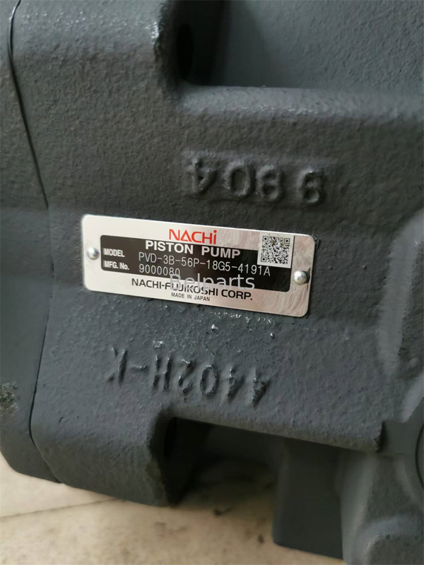 เครื่องขุดปั๊มหลัก Nachi PVD-3B-56P-18G5 สําหรับชิ้นส่วนเครื่องขุด Crawler
