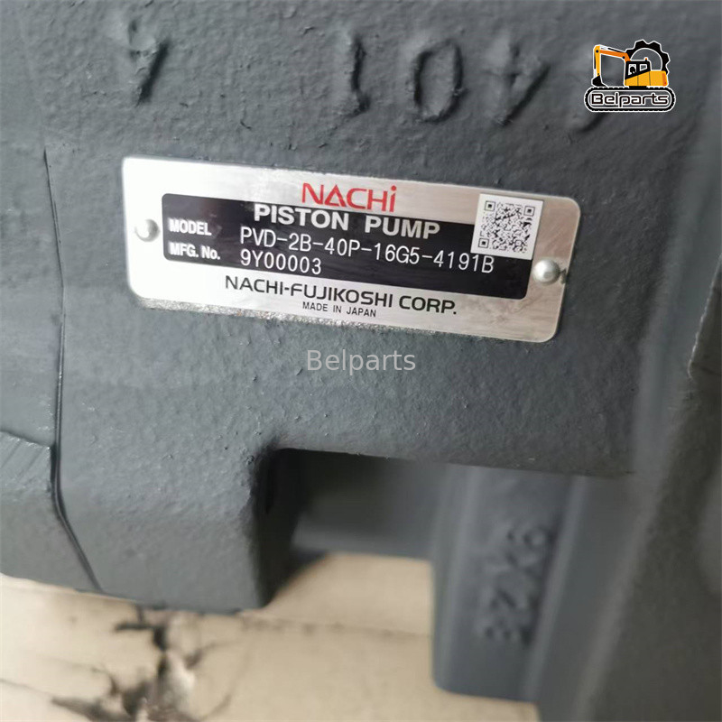 DX35 Nachi PVD-2B-40P-16G5 ปั๊มหลักเครื่องขุดสําหรับอะไหล่เครื่องขุด