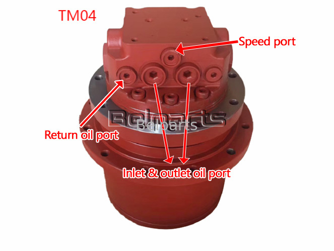 KYB MAG26VP PHV-390-53B EX40 IHI40JX เครื่องขับเคลื่อนสุดท้าย Assy สําหรับชิ้นส่วนเครื่องขุด TM04