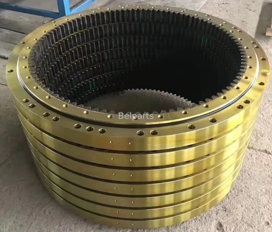 ตลับลูกปืนสวิง PC200-7 PC200-6 สำหรับอะไหล่รถขุด Komatsu 207-25-61100 6D102 วงสวิง Slew Ring