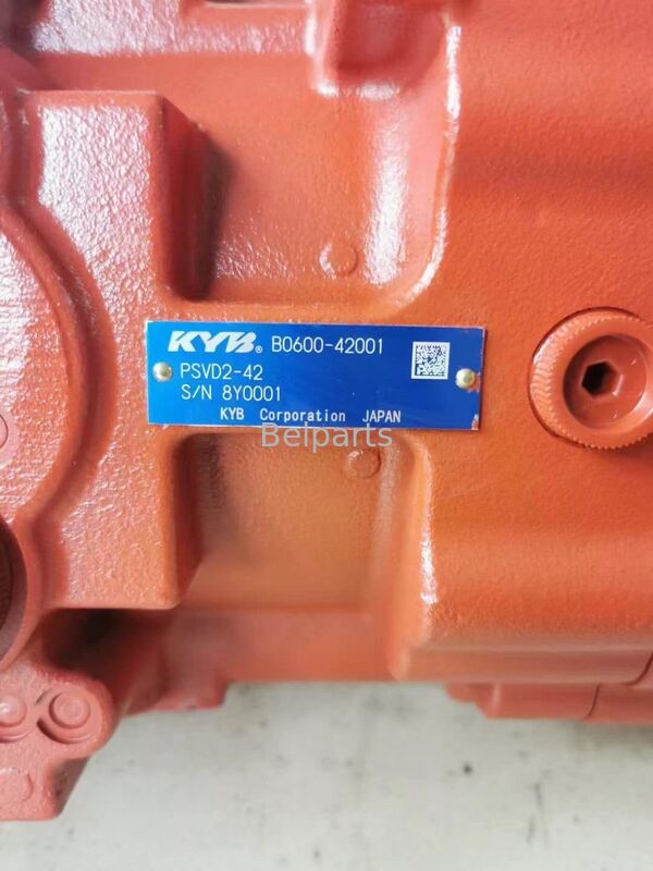 SWE100 SWE100E ปั๊มไฮดรอลิกสำหรับชิ้นส่วนรถขุด Sunward KYB PSVD2-42 B0600-42001 ปั๊มลูกสูบหลัก
