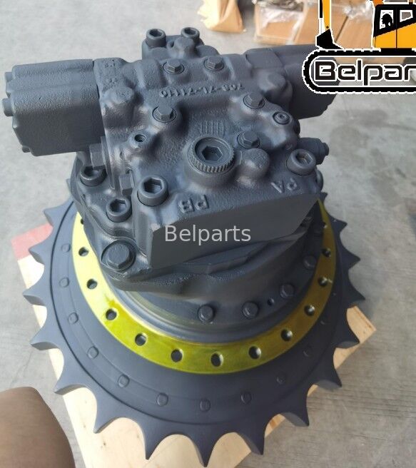 เครื่องขับเคลื่อนสุดท้ายสําหรับ PC2000-8 KOMATSU อะไหล่เครื่องขุด 21T-27-00300 21Т-26-00300 มอเตอร์เดินทางที่มีการลดการส่ง