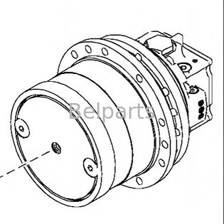 John Deere 27D Final Drive Excavator Part 4691488 ตัวลดความเร็วมอเตอร์ไฮดรอลิกเคลื่อนที่