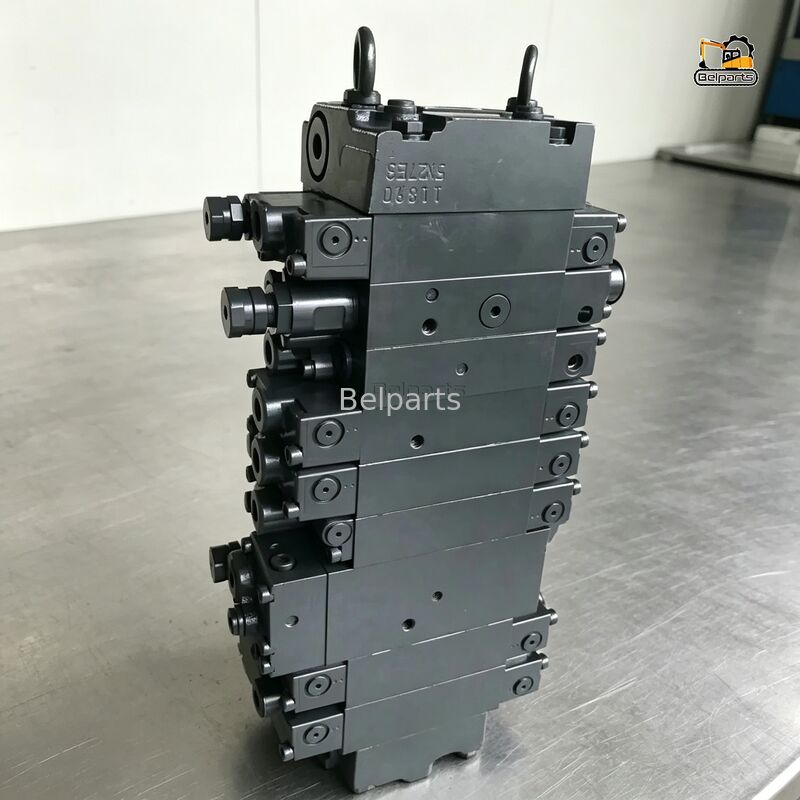 PC55MR-3 วาล์วควบคุมไฮดรอลิก 723-18-18200 723-18-18201 723-18-18202 สำหรับ KOMATSU Excavator ชิ้นส่วนเดิม