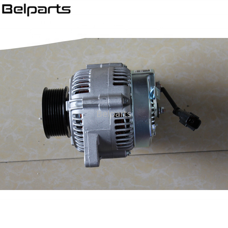 Belparts Excavator เครื่องกำเนิดไฟฟ้ากระแสสลับ PC200-7 PC200-8 PC200-6 เครื่องกำเนิดไฟฟ้า 600-861-3420 600-821-6130 101211-7960 เครื่องยนต์ 6D107