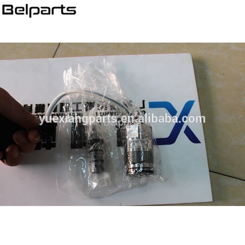 Belparts อะไหล่รถขุดตีนตะขาบ EX450-5 K3V180 4368974 KDRDE5K-10 40C50-T ตัวควบคุมโซลินอยด์วาล์ว