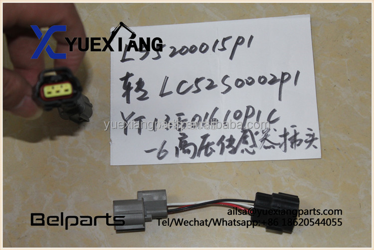 Belparts อะไหล่รถขุดตีนตะขาบ LS5200015P1 LC52S0002P1 ปลั๊กเซ็นเซอร์แรงดันสูง YT13E01610P1C-6