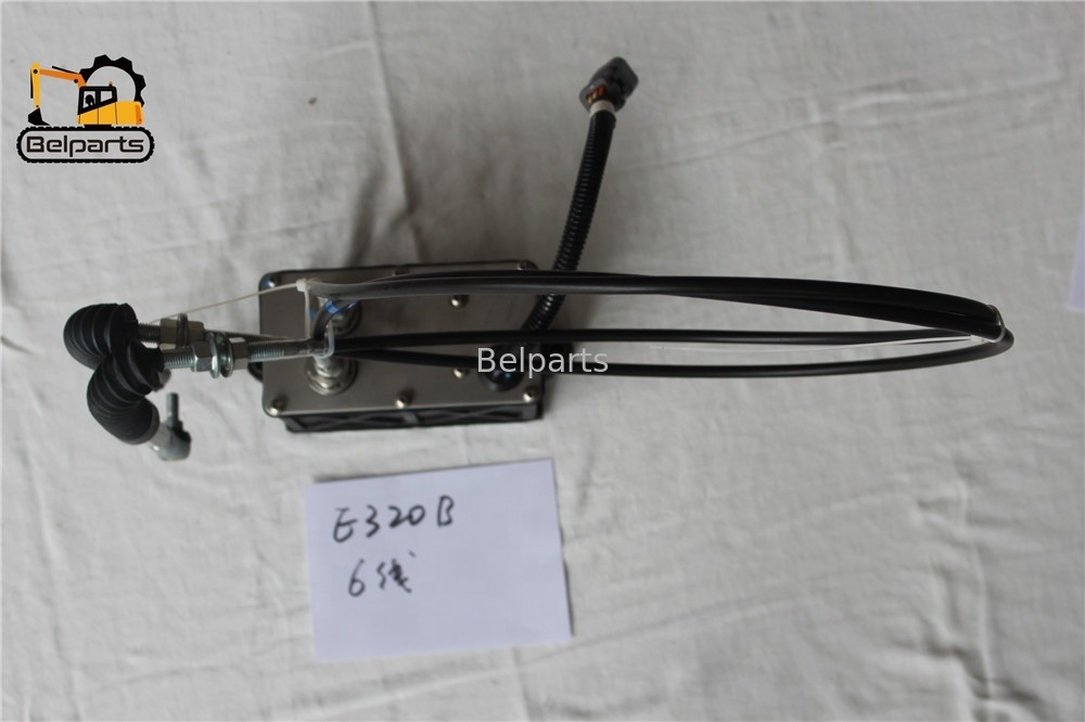 E320B E312B เครื่องเร่งความเร็วอะไหล่รถขุดตีนตะขาบ 47-5231 119-0633 มอเตอร์คันเร่งพร้อมปลั๊ก 6 ขาสำหรับ 320B 312B