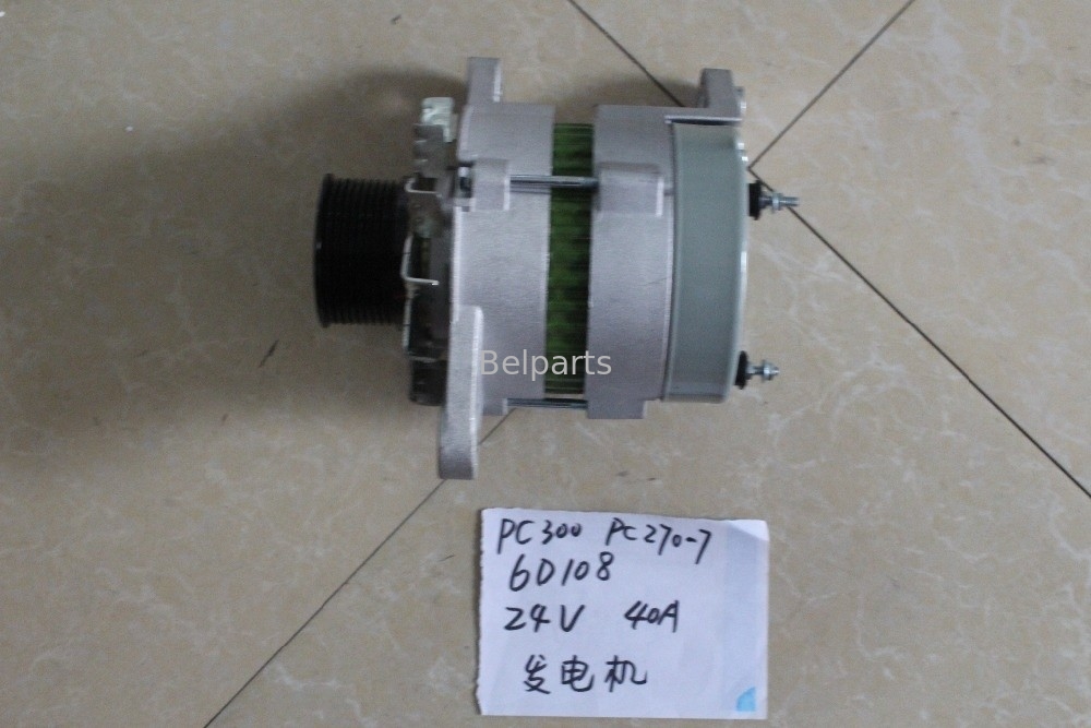 Belparts อะไหล่รถขุด PC300-6 PC270-7 PC300-5 PC300-7 เครื่องกำเนิดไฟฟ้ากระแสสลับ 6D108 600-821-6160 0-33000-6511 เครื่องกำเนิดไฟฟ้า