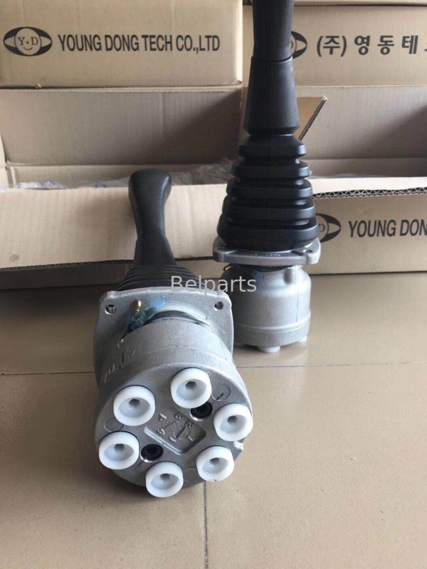 Belparts รถขุดก่อสร้างอะไหล่ก้านควบคุม SK07N2 วาล์วนำร่องของแท้จอยสติ๊กจับ Assy