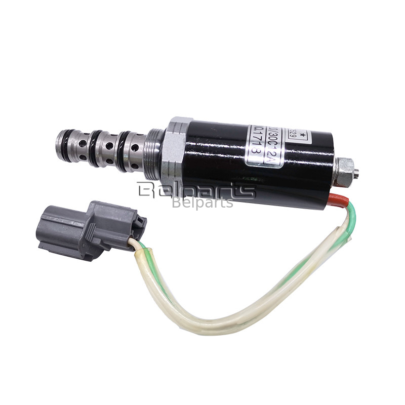 ชิ้นส่วนรถขุดไฮดรอลิกขนาดเล็ก SK200-5 12A-101 12A-111 G24D12 G24Y12 ปั๊มหลักโซลินอยด์วาล์ว