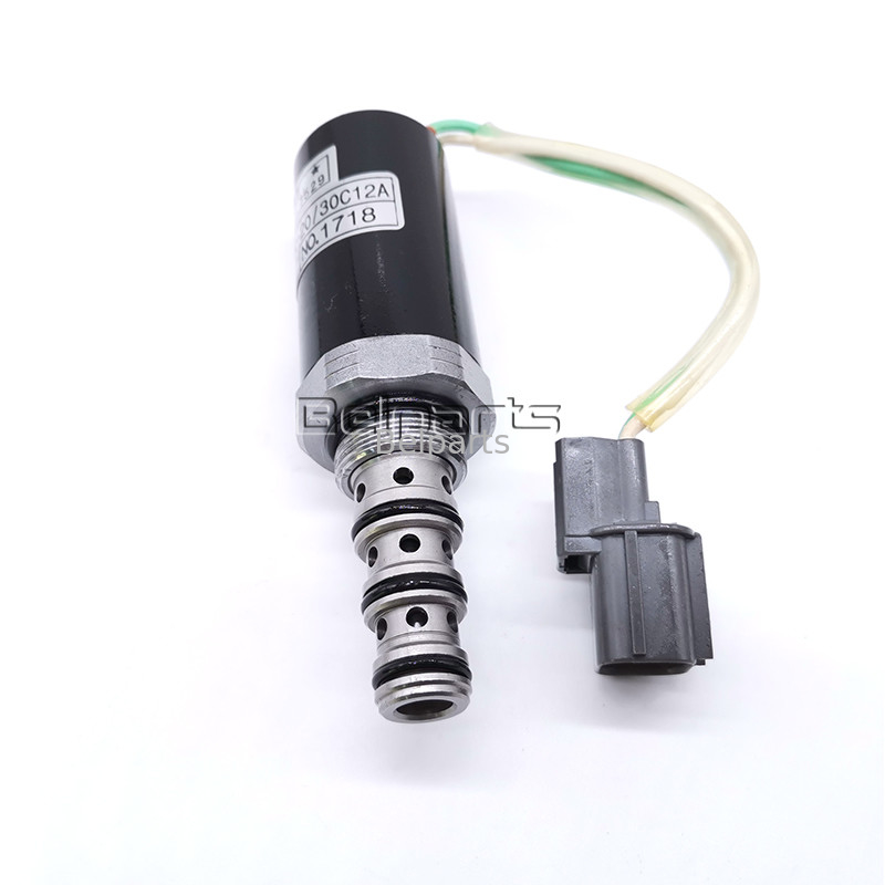 ชิ้นส่วนรถขุดไฮดรอลิกขนาดเล็ก SK200-5 12A-101 12A-111 G24D12 G24Y12 ปั๊มหลักโซลินอยด์วาล์ว