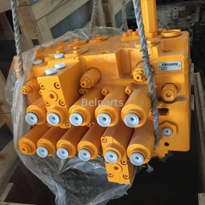 R210LC-7 วาล์วควบคุมหลักไฮดรอลิกสำหรับชิ้นส่วนอะไหล่รถขุดฮุนได