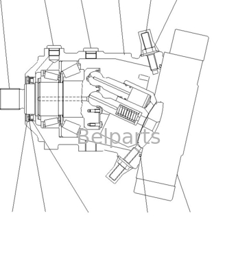 Komatsu Excavator Travel Motor 416-18-31701 WA150-5 เครื่องขับเคลื่อนท้าย